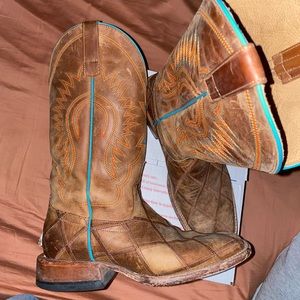 horse power checkered boots 8D